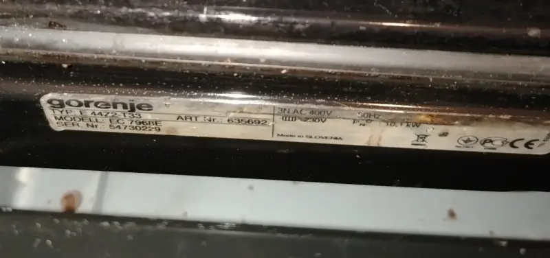 Электроплита Gorenje