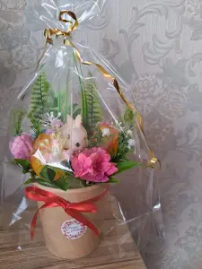 Букеты из мыльных цветов