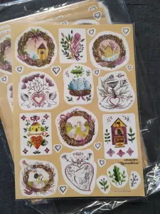 Стикеры художественные