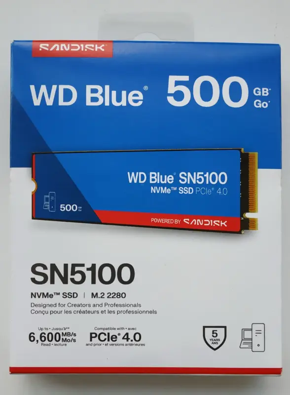 500GB SSD WD Blue SN5100 WDS500G5B0E накопитель