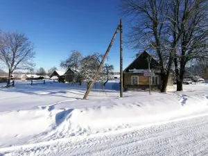 Дом в д.Пруды,2 озера, река, Налибокская пуща,76 км от МКАД