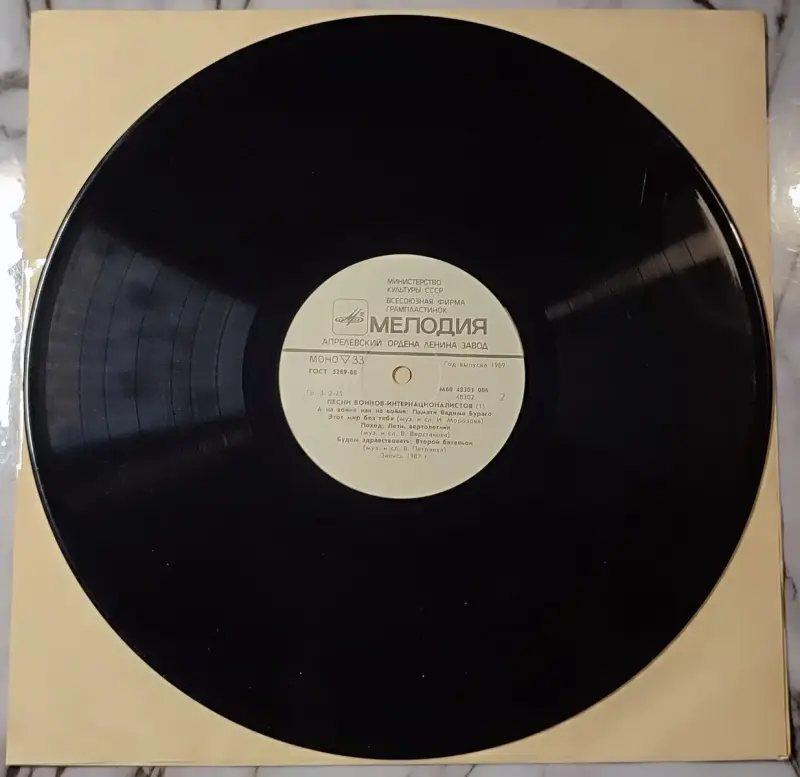 Грампластинка ''Песни воинов-интернациалистов - Время выбрало нас' (часть 1)' (1989) - Вся Беларусь - 240357 - Доска объявлений Kupika.by - Фото 4