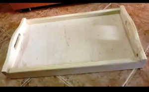 Поднос деревянный на раскладных ножках без покрытия (без декора)