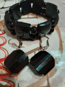 Браслет, серьги