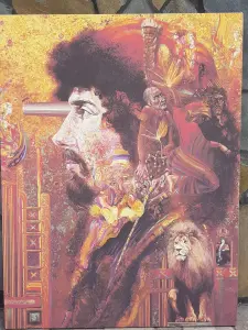 репродукция сюрреалиста Г.Скрипниченко "Взгляд в другую сторону