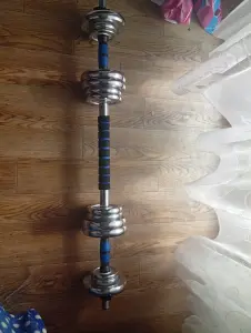 Набор гантелей/штанги (сталь) на 27,5 кг (новае)