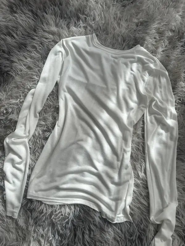 лонгслив полупрозрачный