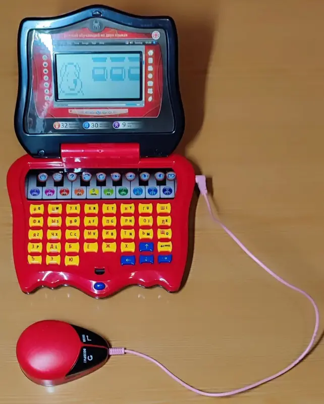 Детский обучающий компьютер с мышкой 'Человек-паук'