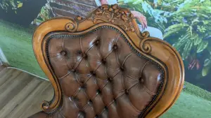 Кресло кожаное винтаж