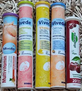 Пустые тубы от шипучих витаминок