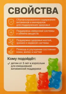 Мультивитамины для детей Мишки Гамми