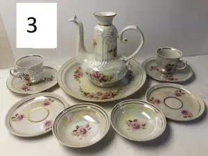 Сервиз кофейный-чайный фарфоровый (МФЗ, СССР)