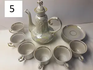 Сервиз кофейный-чайный фарфоровый (МФЗ, СССР)