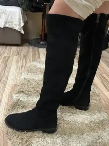 Ботфорты из натуральной замши