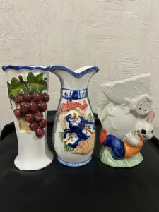 Вазы Штофы Кувшины Шкатулки Чайнички Сливочники Соусники Фарфор