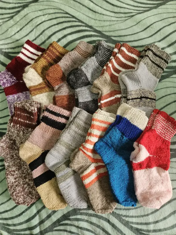 Вязаные носки