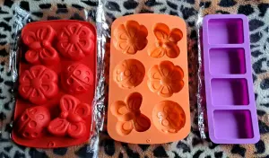 Силиконовая форма Цветы и Насекомые, новая