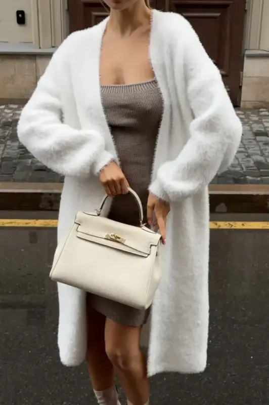 Кардиган пушистый