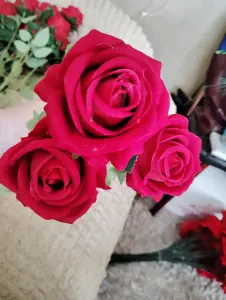 Искусственные розы бархат