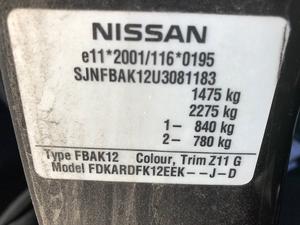 Б/У запчасти Nissan Micra K12E 2002-2010 с доставкой