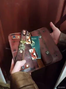 мужской клатч.кожа гарантия.