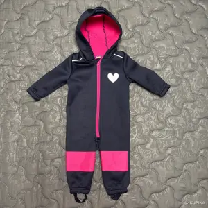 Теплый комбинезон для девочки 6-12 месяцев