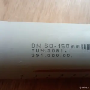 Колено и труба канализации (Dn 50, угол 90)