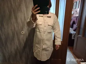 Теплая рубашка- кардиган 48