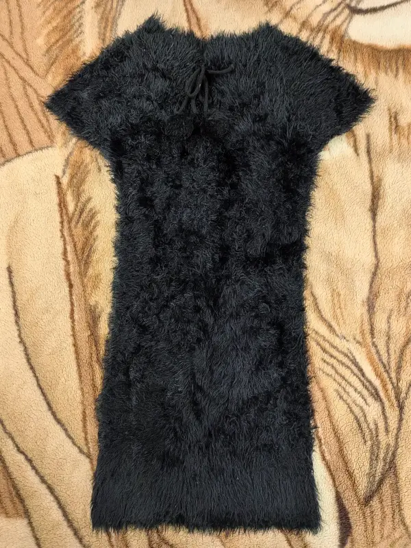 Платье туника вязанная