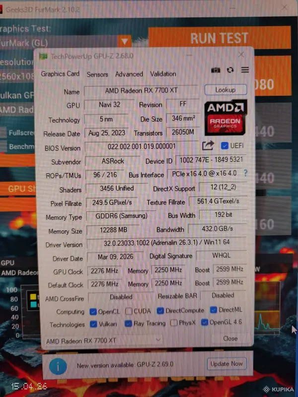 Видеокарта ASRock RX 7700 XT - Вся Беларусь - 244881 - Доска объявлений Kupika.by - Фото 7