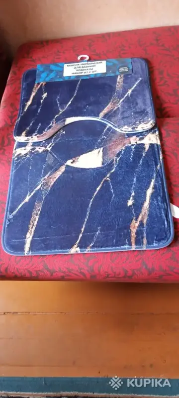 Набор ковриков для ванной из 2 штук, новый