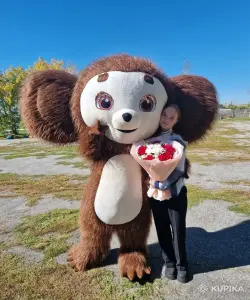 АНИМАТОР БЕЛЫЙ МЕДВЕДЬ МИШКА ЧЕБУРАШКА ГОРИЛЛА ЛАБУБУ РОСТОВЫЕ КУКЛЫ БУМАЖНОЕ ШОУ В БРЕСТ КОБРИН И ОБЛАСТЬ