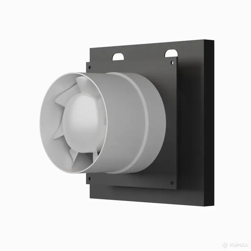 Настенный Вентилятор Квадро (Черный)