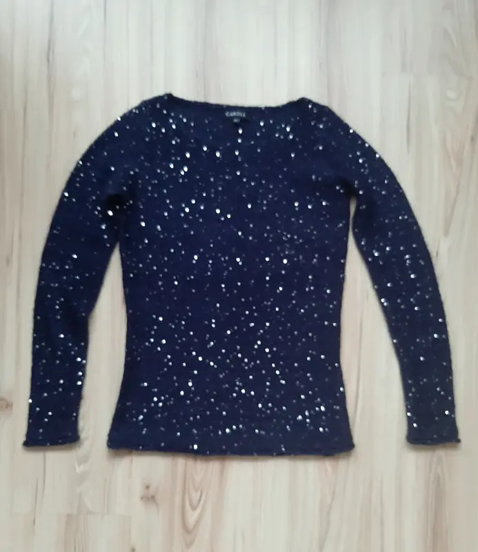 Свитер на девочку с пайетками