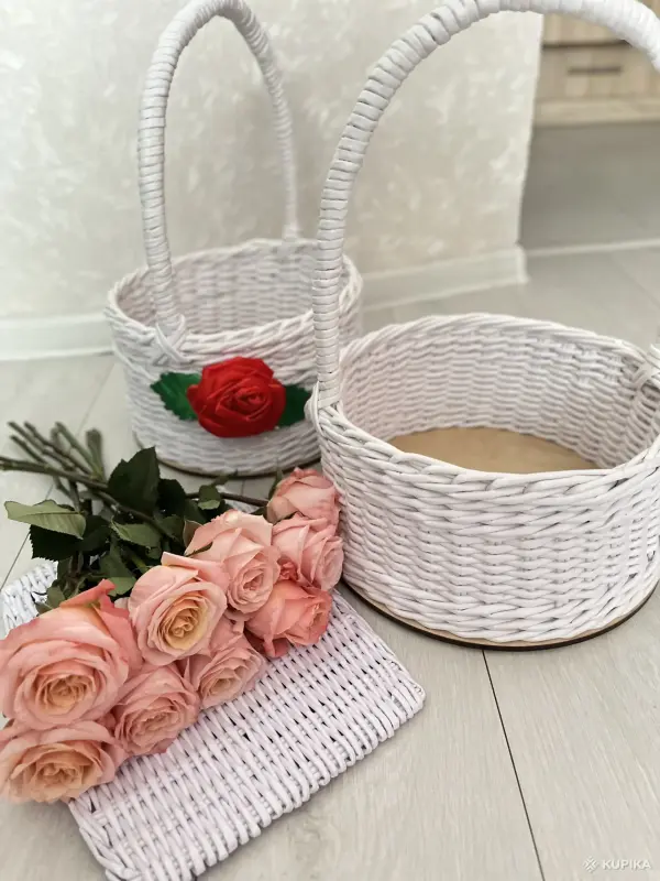 Handmade изделия - Корзинка с ручкой - Калинковичи - Фото 2 Корзинка с ручкой - Калинковичи - 243791 - Доска объявлений Kupika.by - Фото 2