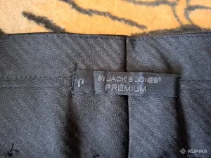 Брюки мужские черные в тонкую полоску, р.50-52, новые, импортные