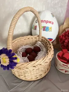 Корзина круглая Пасхальная