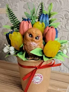 Букеты из мыльных цветов