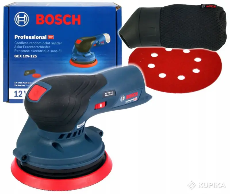 Эксцентриковая шлифмашина Bosch GEX 12V-125 Professional 0601372101 (без АКБ)