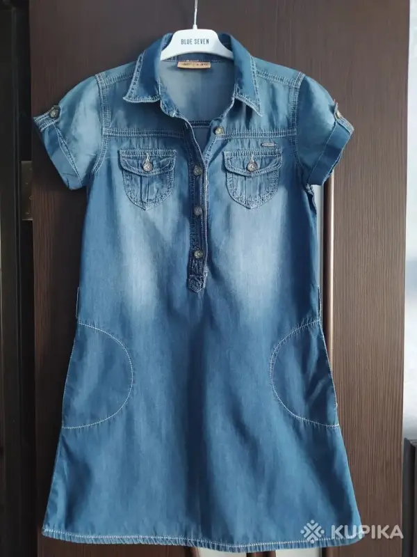 Платье джинсовое на 146см