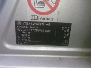Б/У запчасти Volkswagen Touran 2003-2006 с доставкой