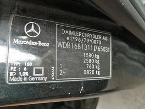 Б/У запчасти Mercedes A W168 1997-2004 с доставкой