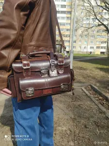 дорожная мужская сумка .кожа.