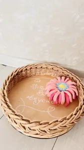 Поднос плетеный