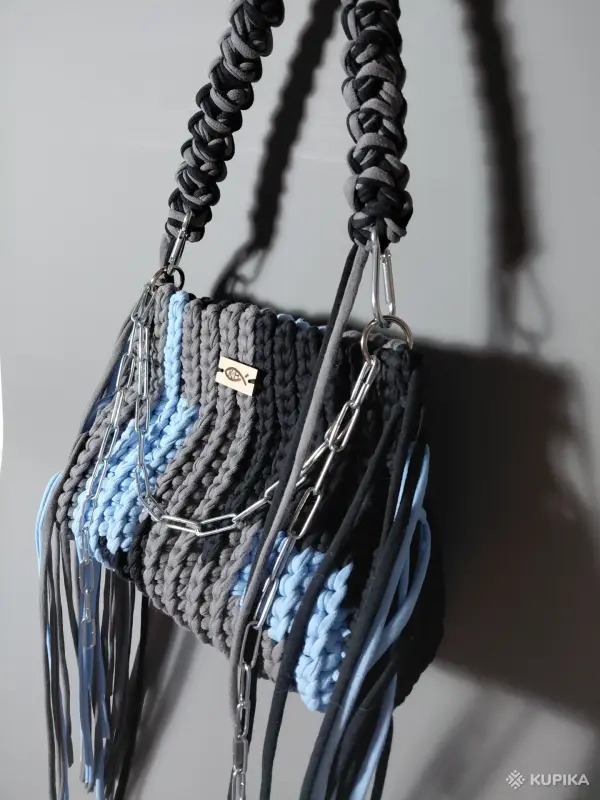 Сумочка вязаная из трикотажной пряжи - Вся Беларусь - 244240 - Доска объявлений Kupika.by - Фото 3