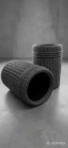 Кашпо конус из ротанга 40 литров!