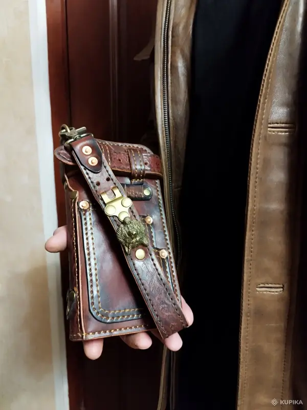 мужской клатч.кожа гарантия.