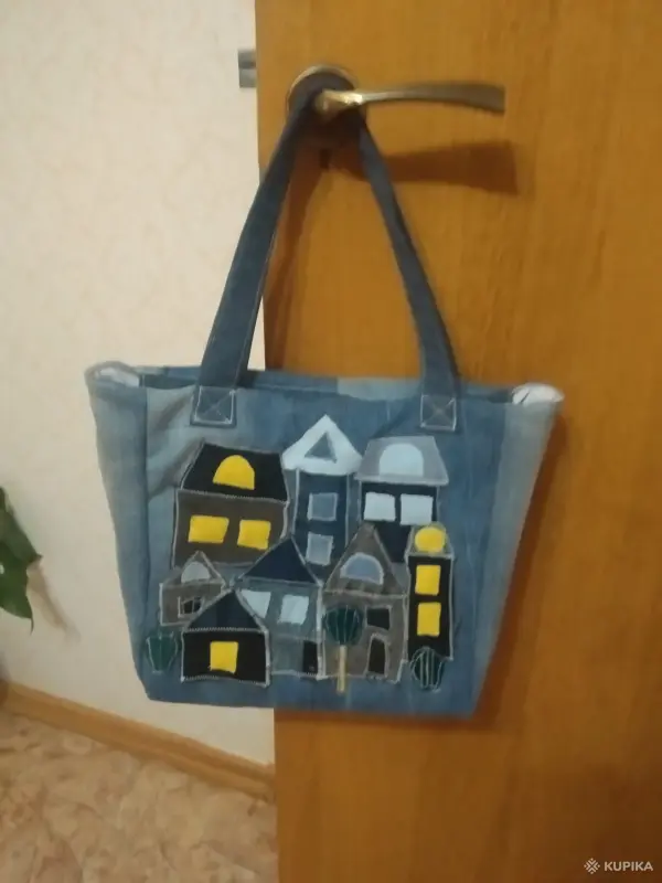 Сумка с аппликацией "Домики" - Вся Беларусь - 243346 - Доска объявлений Kupika.by - Фото 3