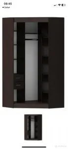 Шкаф купе, угловой