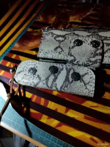 женский набор.клатч и ключница.\бутиковая кожа питона из сша\.гарантия.